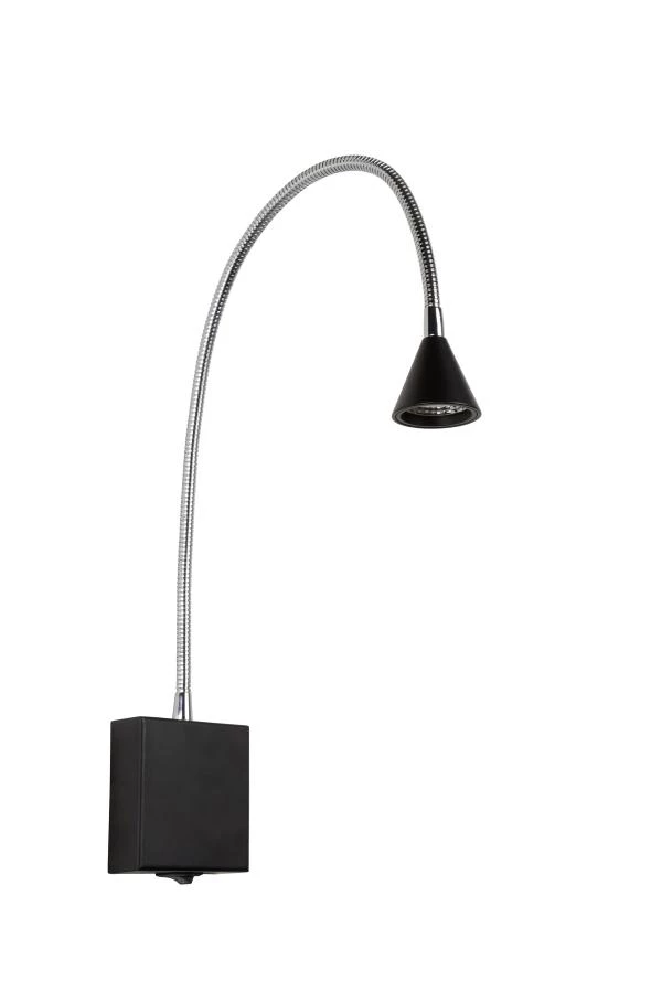 Lucide BUDDY - Bedside lamp / Wall light - LED - 1x4W 4000K - Black - turned off